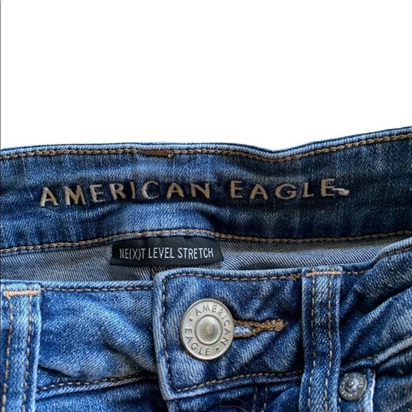 AMERICAN EAGLE RIPPED NEXT LEVEL STRETCH SHORTS - Picture 3 of 4